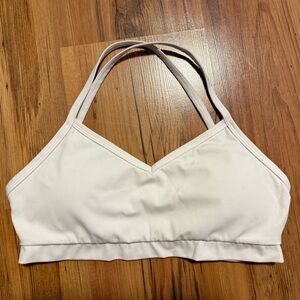 Women's White Sports Bra
